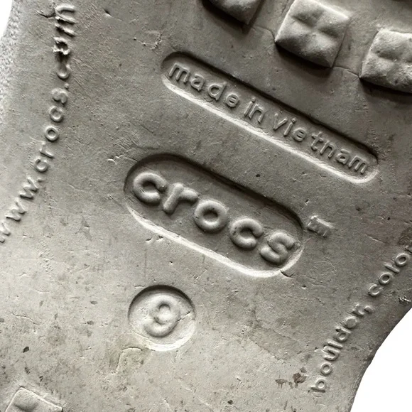 CROCS Cleo Strappy Sandals Size 8 Tan Slip On Slides Comfort Water Summer Beach - Picture 8 of 8